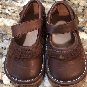 Brown dress shoes for toddler girl